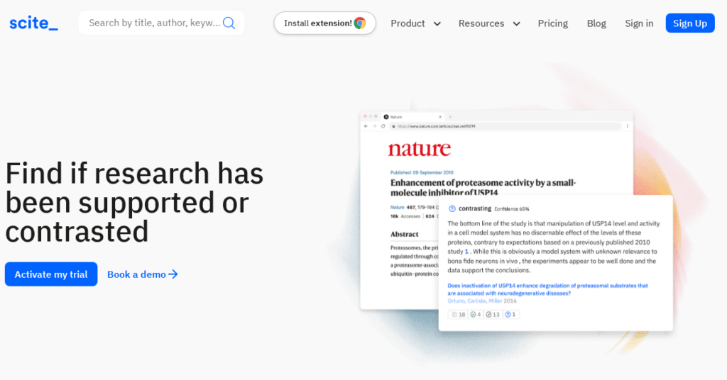 10 Best AI Tools for Academic Research 5 scite