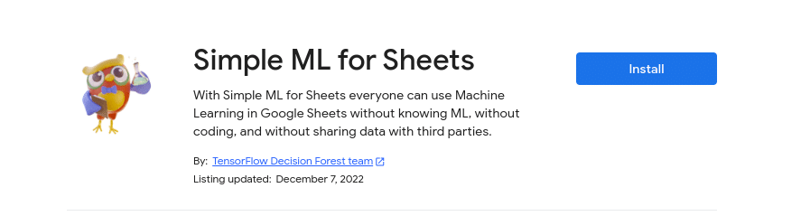 Top 11 AI Tools For Google Sheets 5 simple ml